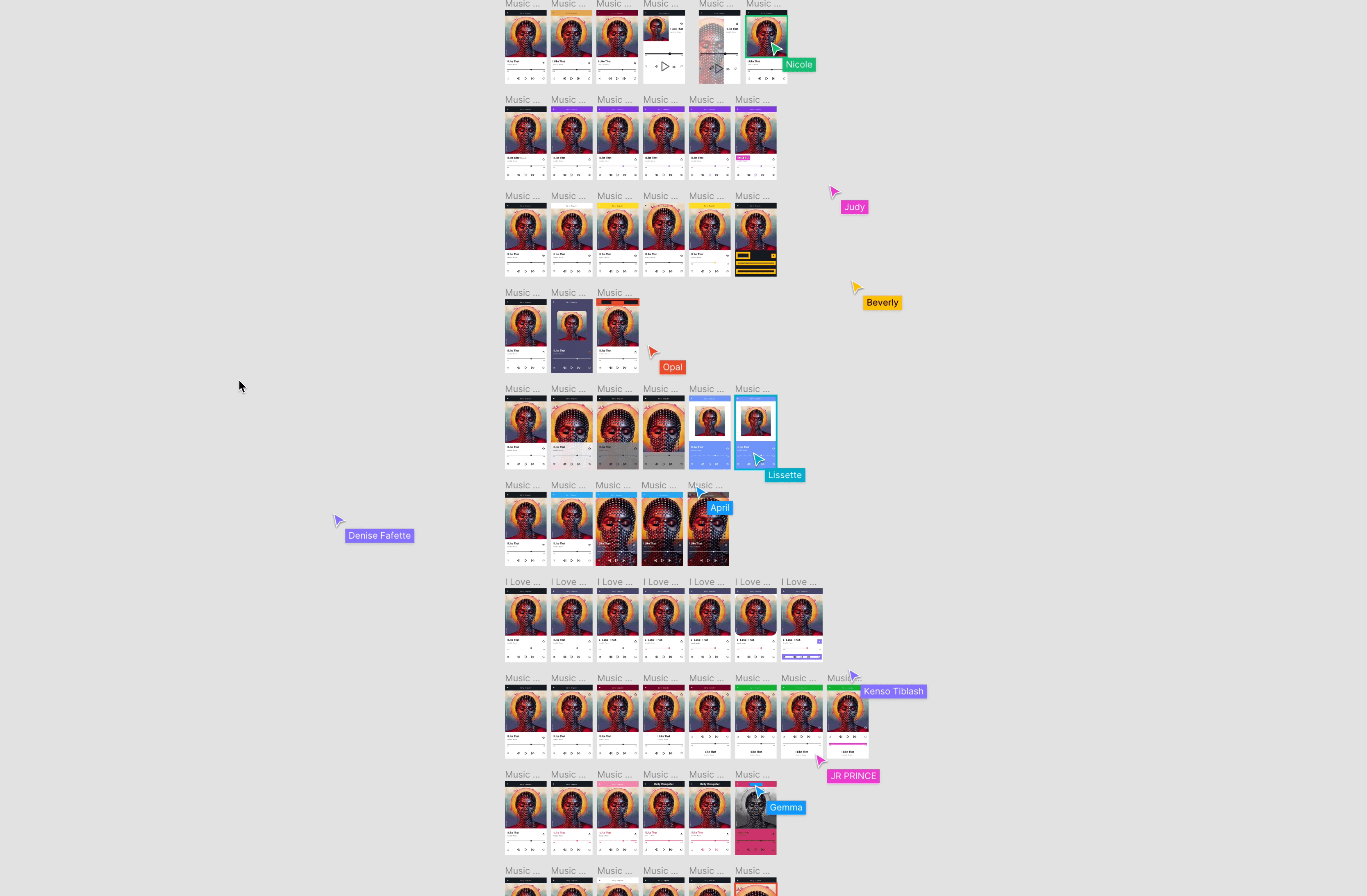 Collaborative Figma exercise on iteration